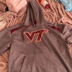 Virginia Tech Sweatshirt. Size label is faded, but I’d say Medium-Large.